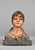 Antique French Bust of Young Girl in Plaster, 1910s For Sale - Image 13 of 16