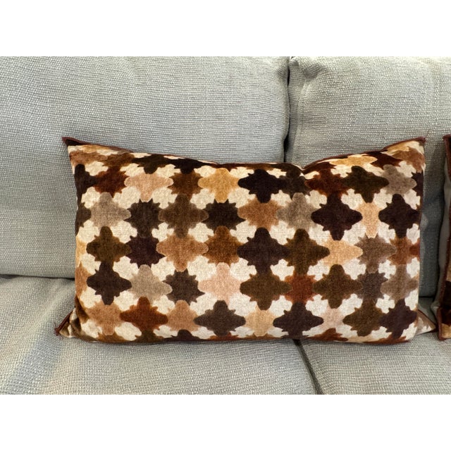 Italian Iosis for Yves Delorme Florentine Grenade Lumbar Pillows, Pair For Sale - Image 3 of 12