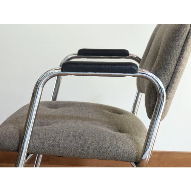 Metal 1980s Cantilever Office Chair For Sale - Image 7 of 11