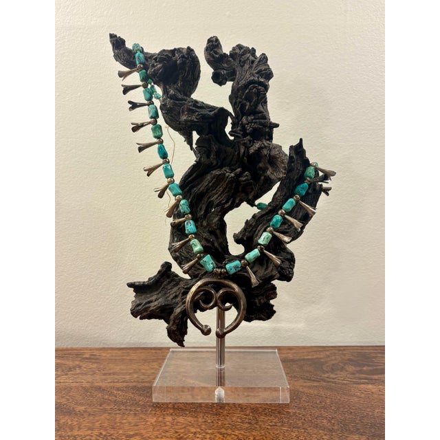Vintage Coastal Burl Wood Sculpture on Lucite Base, Natural Fantasy Form For Sale In Miami - Image 6 of 10