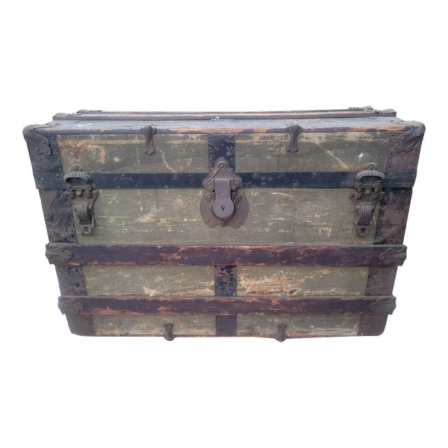 1900s Antique German Steamer With Dome Top For Sale