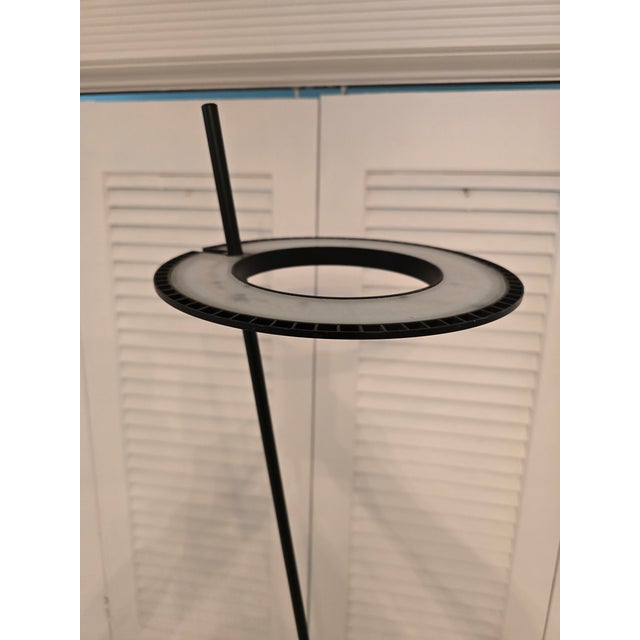 Black Mid Century Modern Italian Minimalist Floor Lamp For Sale - Image 8 of 12
