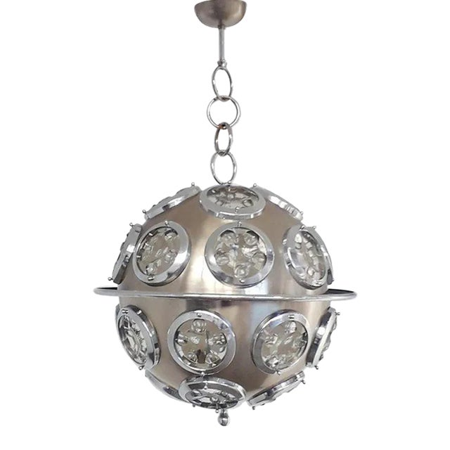 Mid 20th Century Orb Pendant by Torlasco For Sale