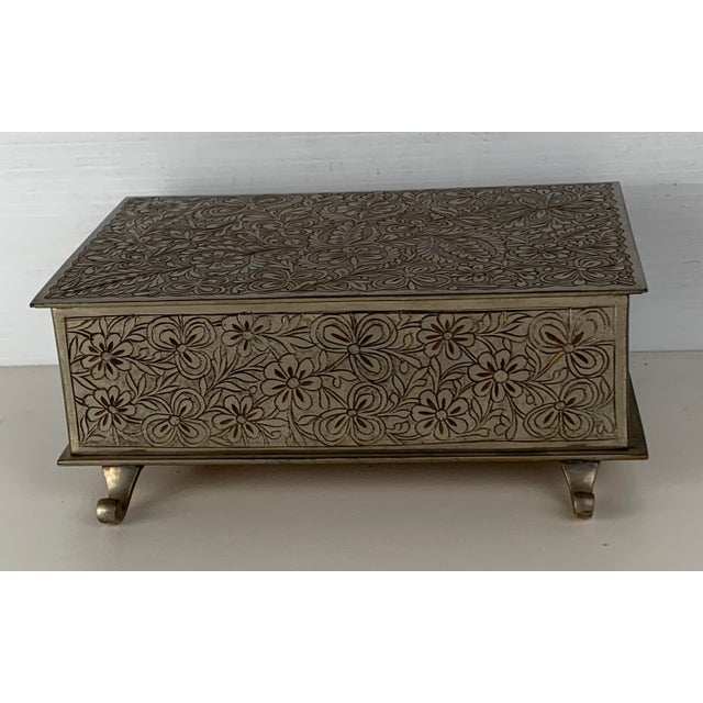 Music Box Vintage Silver Plated Chairish