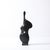 Mid-Century Modern Mid-Century Abstracted Guitar Sculpture in Black Enamel & Bronze on Marble Base For Sale - Image 3 of 16
