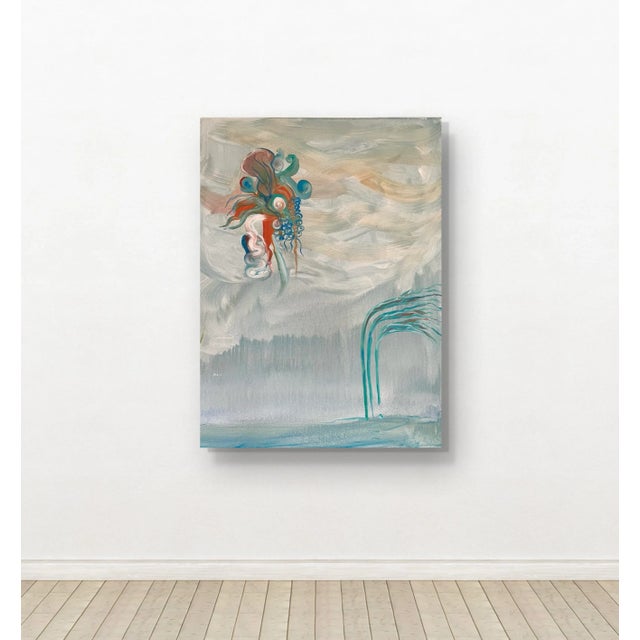 Oil painting on canvas. 30” x 40” Titled Blooming Signed. New York based artist, Matthew Izzo (b. 1971) currently living...