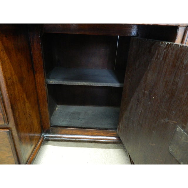 Oak Knee Hole Desk by W.R. Simkin For Sale - Image 12 of 18