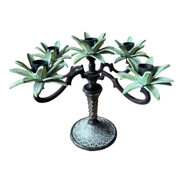 Vintage Mikasa Candelabra With Leaf Accents For Sale