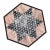 Pink and Black Chinese Checkers Marble Board For Sale