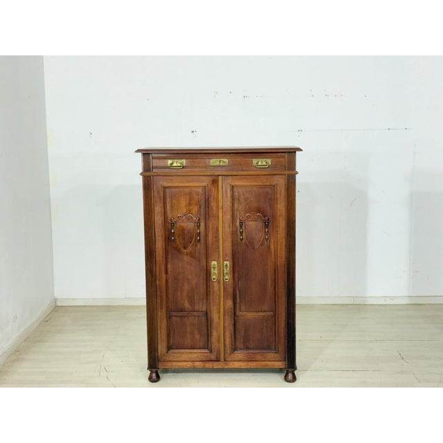 Antique Gründerzeit Vertiko Chest of Drawers, Late 19th Century For Sale - Image 13 of 13