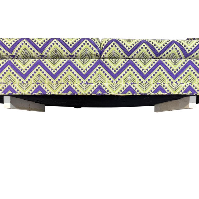 1970s Vintage Dunbar Loveseat W/Original Upholstery For Sale - Image 5 of 7