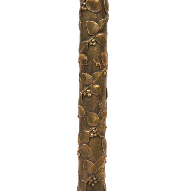 Late 19th Century Gilt-Bronze & Carved Wood Floor Lamp For Sale - Image 13 of 16
