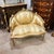 Baroque Baroque Style Golden Chair With Birds Details For Sale - Image 3 of 3