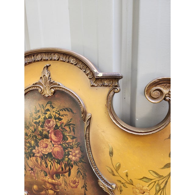 1940s Pair of Painted Twin Headboards For Sale - Image 5 of 11