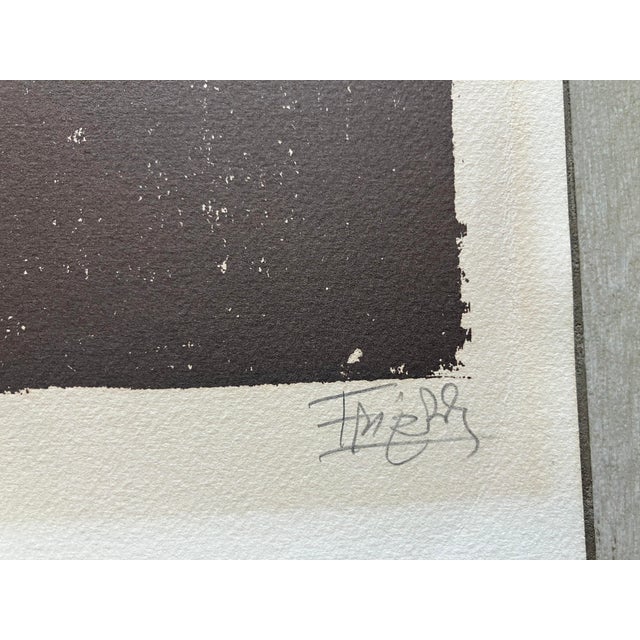 Brick Red Johnny Friedlaender, Original Aquatint Etching, Mid 20th Century - Signed, Numbered 162/350 - Unframed For Sale - Image 8 of 9