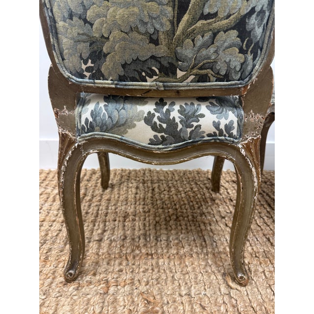 Mid 18th Century Antique French Louis XV Chairs Upholstered in House of Hackney -a Pair For Sale - Image 5 of 10