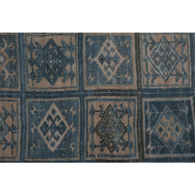 Tan Distressed Low Pile Caucasian Rug For Sale - Image 8 of 13