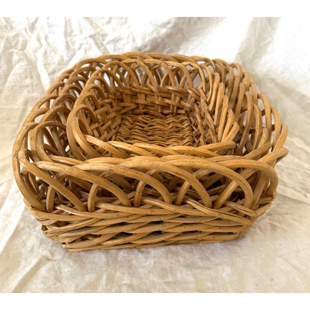 Vintage French Nesting Baskets For Sale In Palm Springs - Image 6 of 9