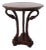 Carved Swan Round Solid Mahogany Side End Table 6173 For Sale