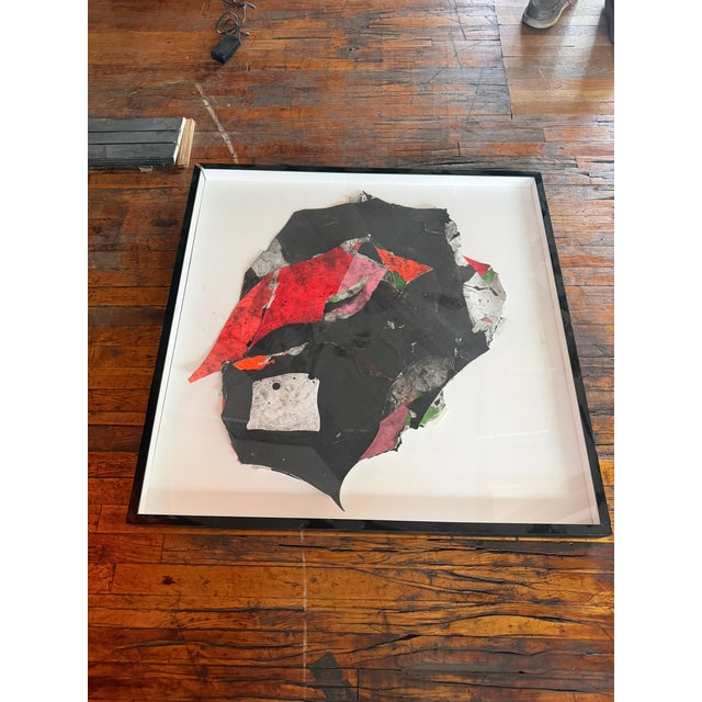 Sculpture Materials Wesley Kimler Mixed‑Media Abstract – Original Contemporary Collage Painting For Sale - Image 7 of 11