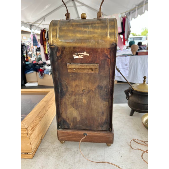 Mid 20th Century Mid 20th Century Brass Nautical Lantern Lamp For Sale - Image 5 of 8