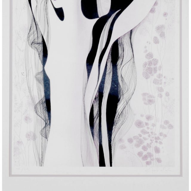 1981 Eyvind Earle "Girl With the Raven Hair" Artist Hand Signed & Numbered Limited Edition 133/260 Very Good Overall Condition, Needs TLC - See Notes For Sale In San Diego - Image 6 of 14