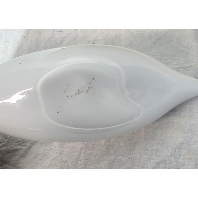 Glass Artistic Glass Swan Sculpture by Licio Zanetti Murano, 1960s For Sale - Image 7 of 9