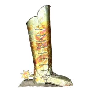 Vintage Boho Patinated Spur Boot