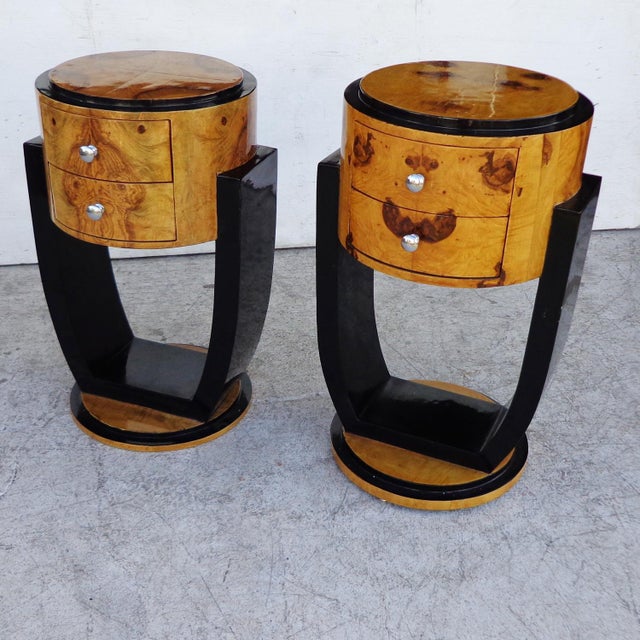 Late 20th Century Art Deco Style Nightstand For Sale - Image 5 of 11