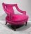 1960s Pair of Chairs Open Arm Lounge Chairs by Silver Craft Furniture Company Gaston Y Daniela Pink Velvet For Sale - Image 5 of 12