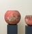 The largest measures 55 cm in diameter and 50 cm high, the smallest has a diameter of 40 cm and a height of 30 cm.