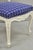 Vintage French Country Style White Painted Carved Wood Dining Chairs - Set of 8 For Sale - Image 11 of 12