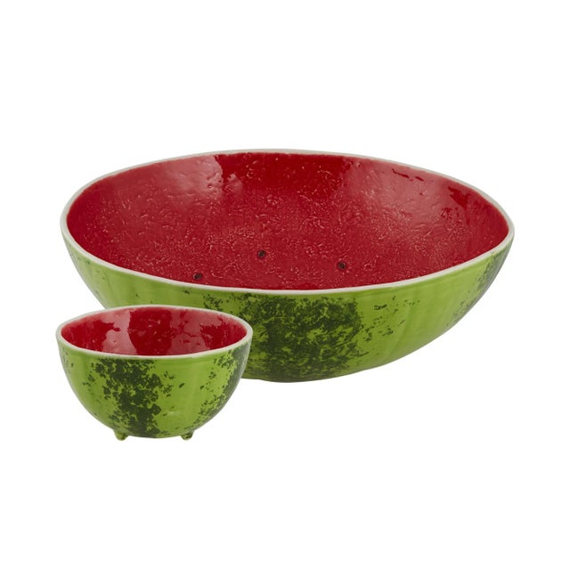 Bordallo Pinheiro Watermelon Salad Serving Set, 5 Pieces For Sale - Image 10 of 10