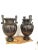 Neoclassical Roman Style Cast Bronze Urns, Set of 2 For Sale - Image 5 of 7