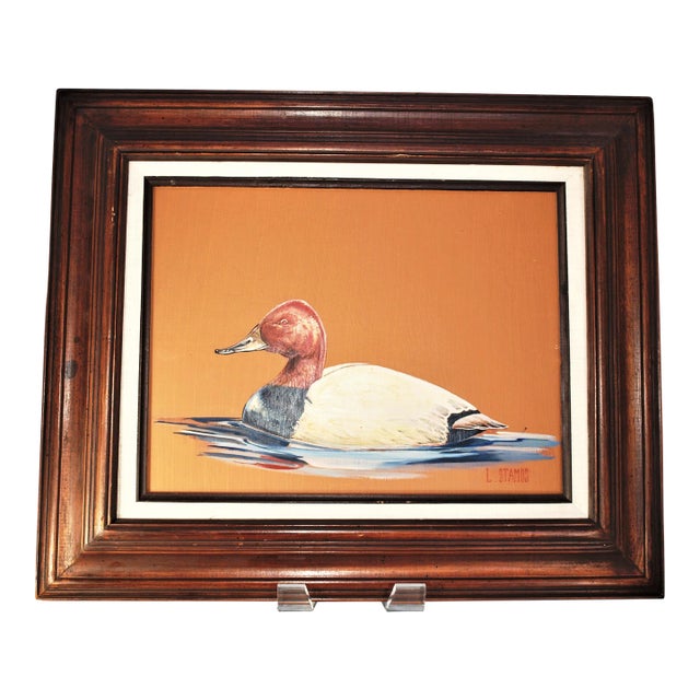 Contemporary Painting of a Wild Duck by Luke Stamos For Sale