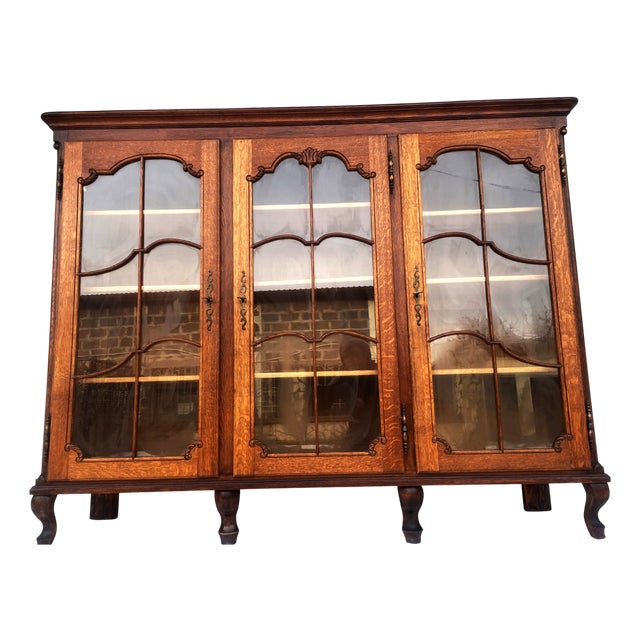 Bookcase in Oak with Adjustable Shelves, 1950s For Sale