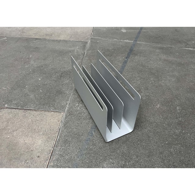 Minimalist Aluminum Magazine Rack by Norman Foster for Helit, Germany, 1990s For Sale - Image 16 of 18