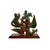Green Late 20th Century Chinese Warrior on Phoenix Roof Tile Sculpture on Stand, Folk Art, 12.5"h For Sale - Image 8 of 9