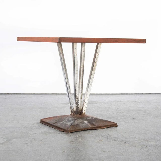 French Outdoor Dining Table from Tolix, 1950s For Sale - Image 3 of 9