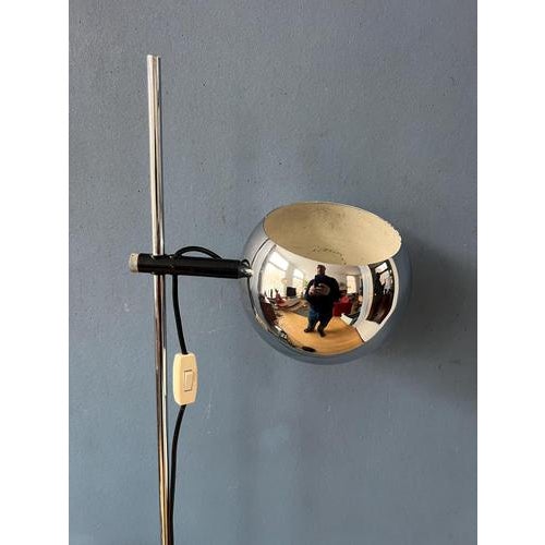 Mid-Century Chrome Eyeball Floor Lamp from Herda, 1970s For Sale - Image 12 of 13
