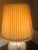 Victorian Vintage 1978 Ef & Ef Industries Floral Milk Glass Table Lamp For Sale - Image 3 of 4