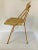 Midcentury Folding Chair With Vinyl Seating Champagne Color. For Sale In New York - Image 6 of 10