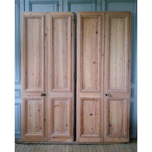 Antique Double Doors in Wood, 1890s, Set of 2 For Sale - Image 15 of 18