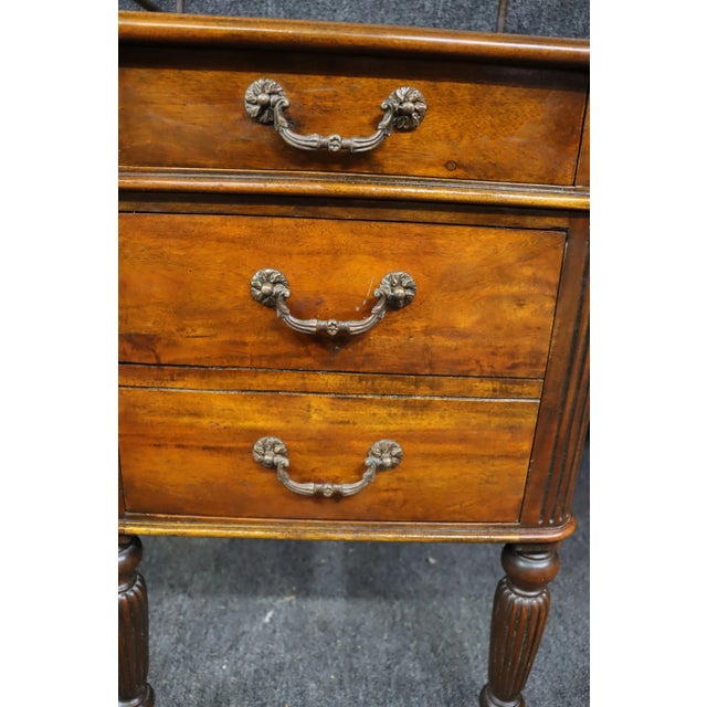 Theodore Alexander English Regency Leather Top Writing Desk. For Sale - Image 11 of 13