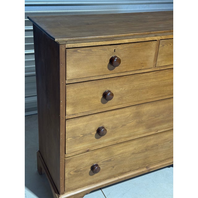 Late 19th Century Antique Pine Two Over Three Drawers - Chest of Drawers From England For Sale - Image 5 of 18