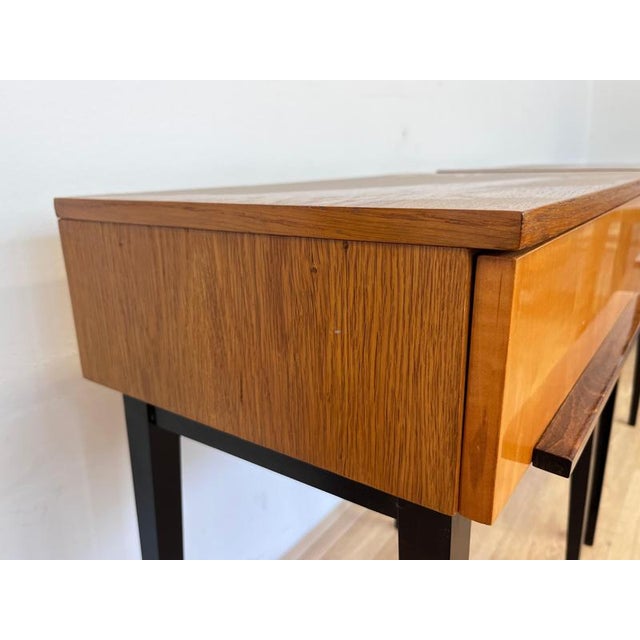 Brown Wooden Tables from Up Zavody, Former Czechoslovakia, 1940s, Set of 2 For Sale - Image 8 of 12