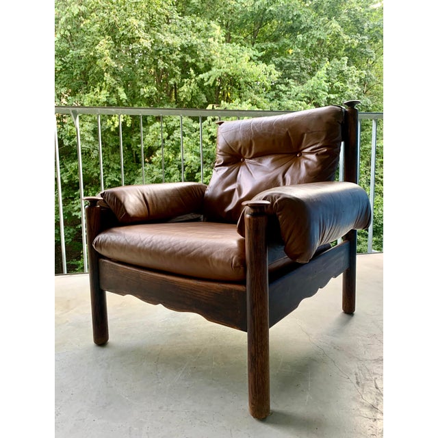 Brutalist Lounge Chair in the style of Sergio Rodrigues, 1960s For Sale - Image 15 of 15