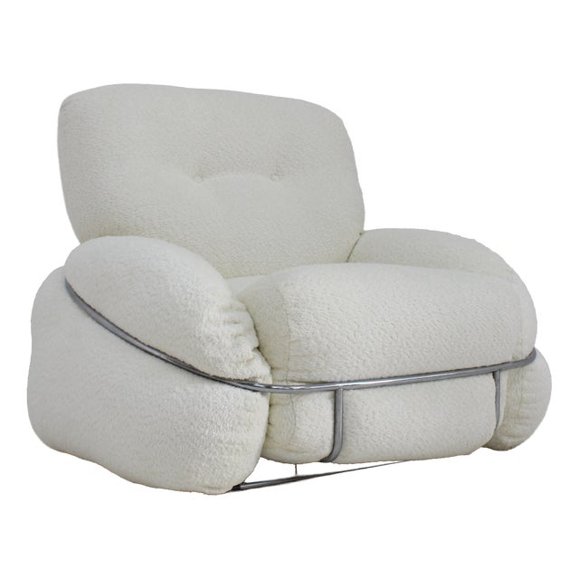 Vintage Okay Lounge Chair by Adriano Piazzesi, Italy, 1970s For Sale