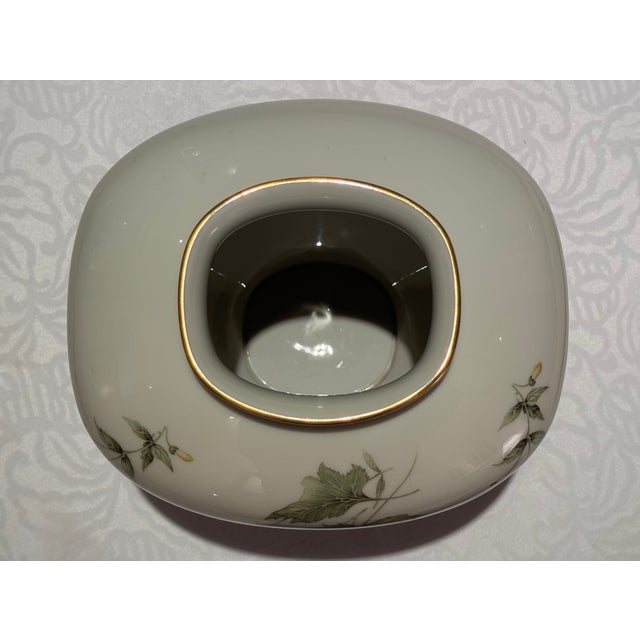 Vintage Mid-Century K&a Krautheim Selb Bavaria Floral Porcelain Ovoid Vase For Sale - Image 10 of 12