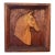 Vintage Hand Carved Wood Mid-Century Horse Wall Relief Panel Sculpture For Sale